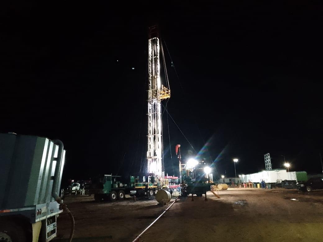 Oil Rig Operations Night View